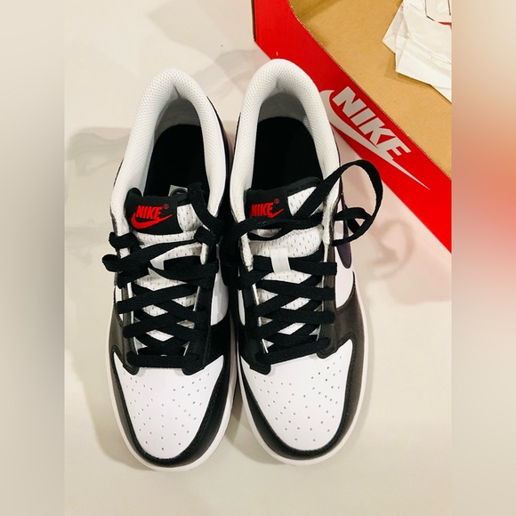Nike Dunk Low GS 6.5Y Black White Midnight Navy HJ9202-001 New With Box - Picture 2 of 6